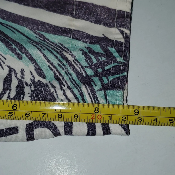 Hollister Board Shorts Hawaiian Tropical Blue Pink Surf Swim Trunk Mens Size M - Picture 14 of 14